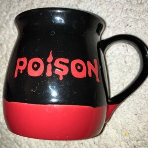 Halloween “Poison” Coffee Mug. “Poison “ is on each side